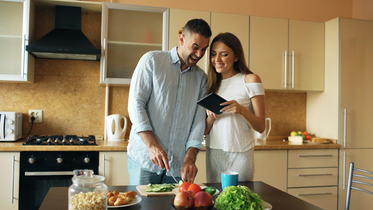 Ingredienti freschi e naturali in cucina